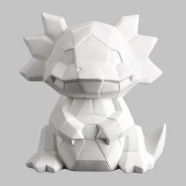 Ceramic Bisque Axoliti Facet-ini